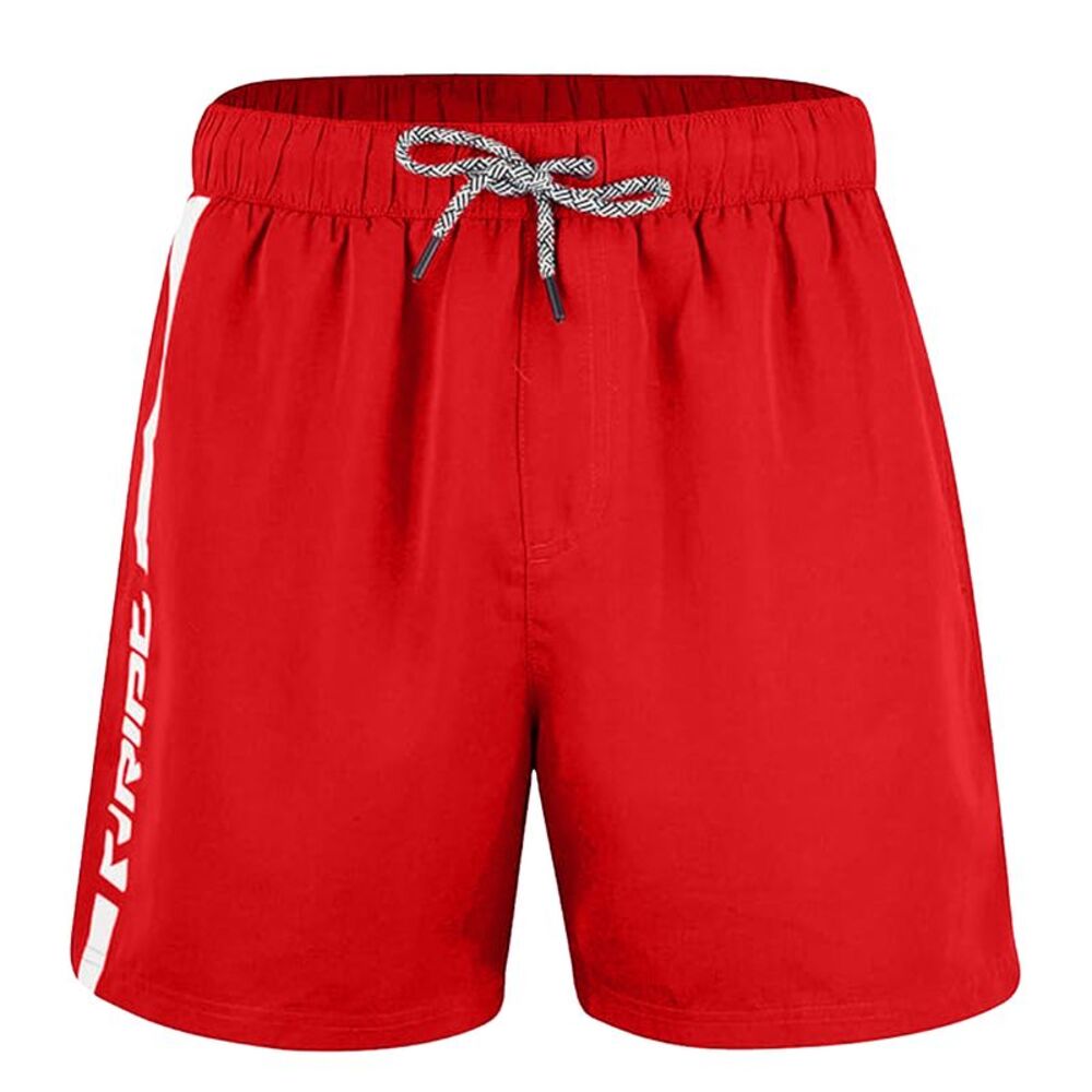 RIPT Essentials Mens Swim Shorts / Red/White
